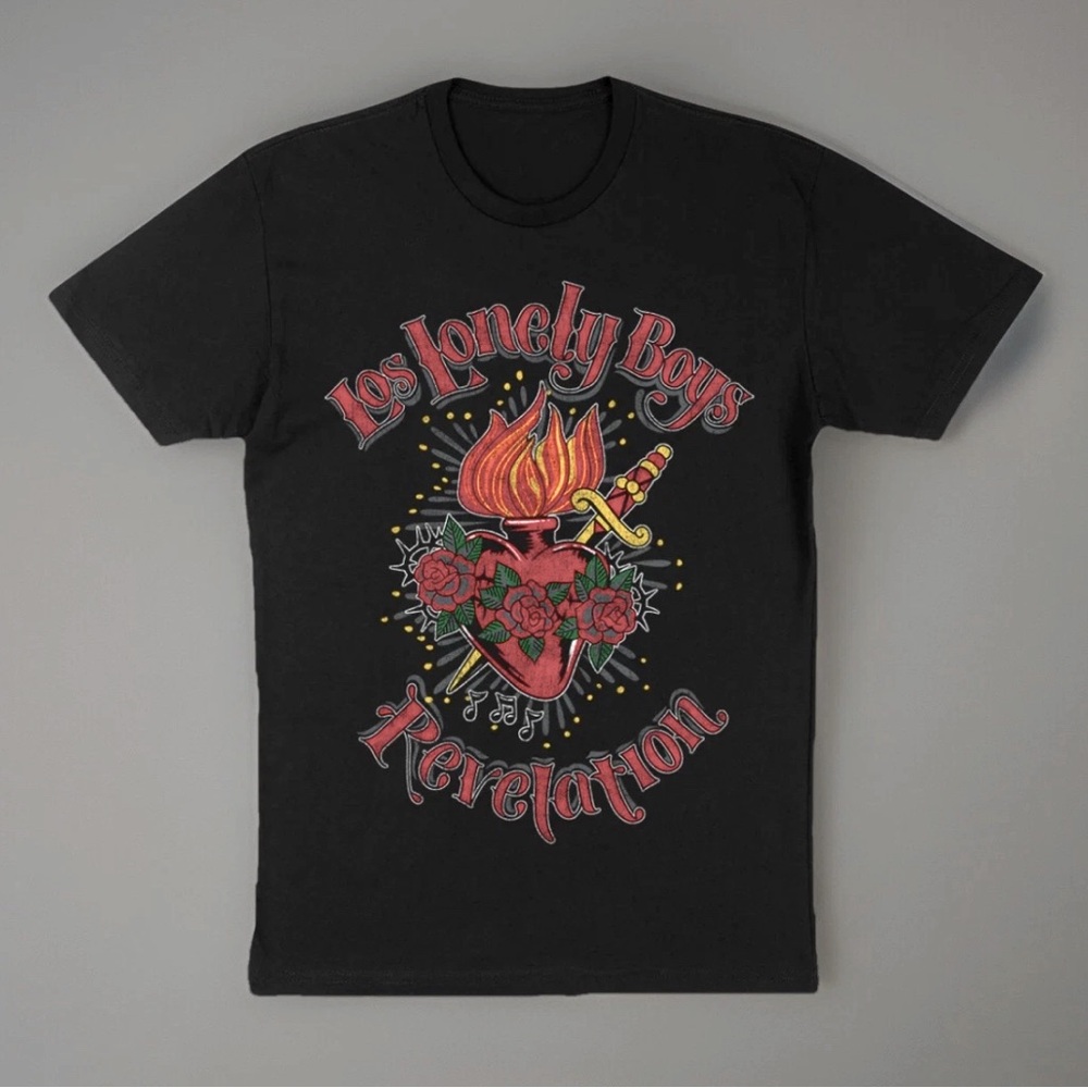 Los Lonely Boys “Revelation” T-Shirt Size 4XL Black NEW Contol LA